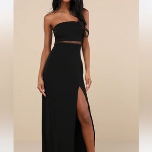 Black strapless dress new with tags
